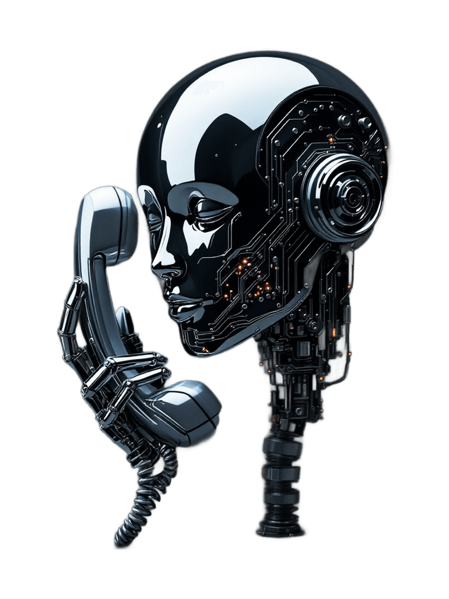 AI voice robot calling phone