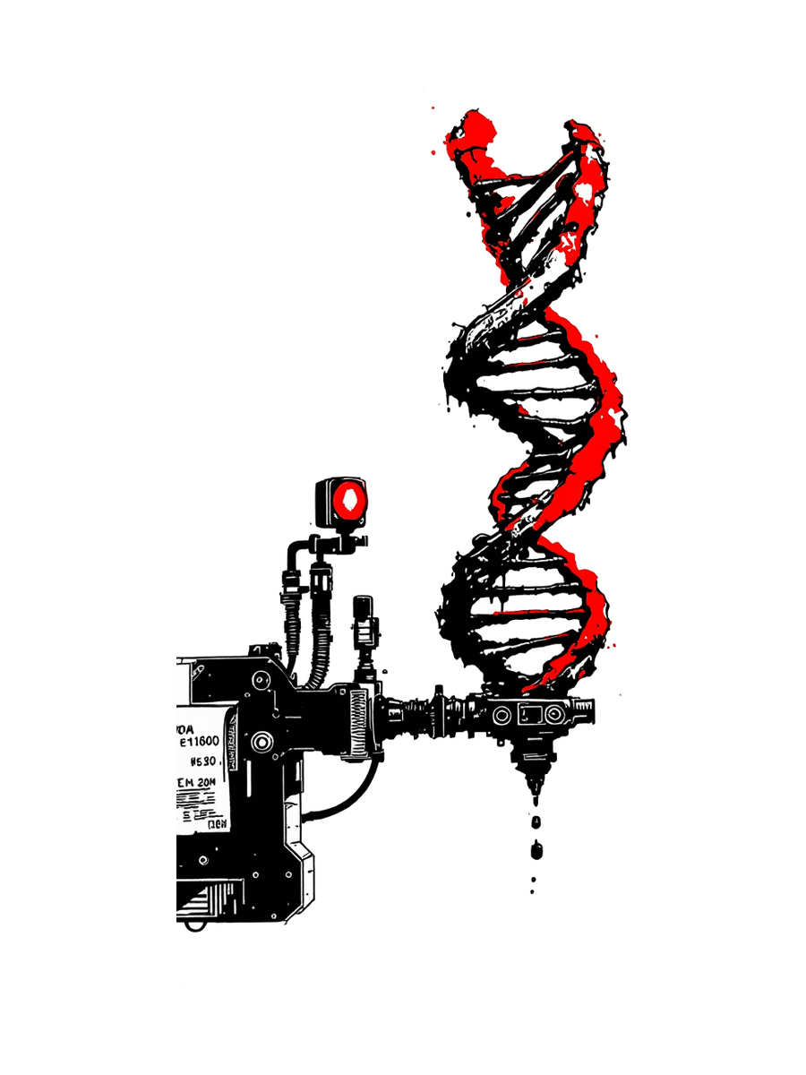 DNA helix met scanner