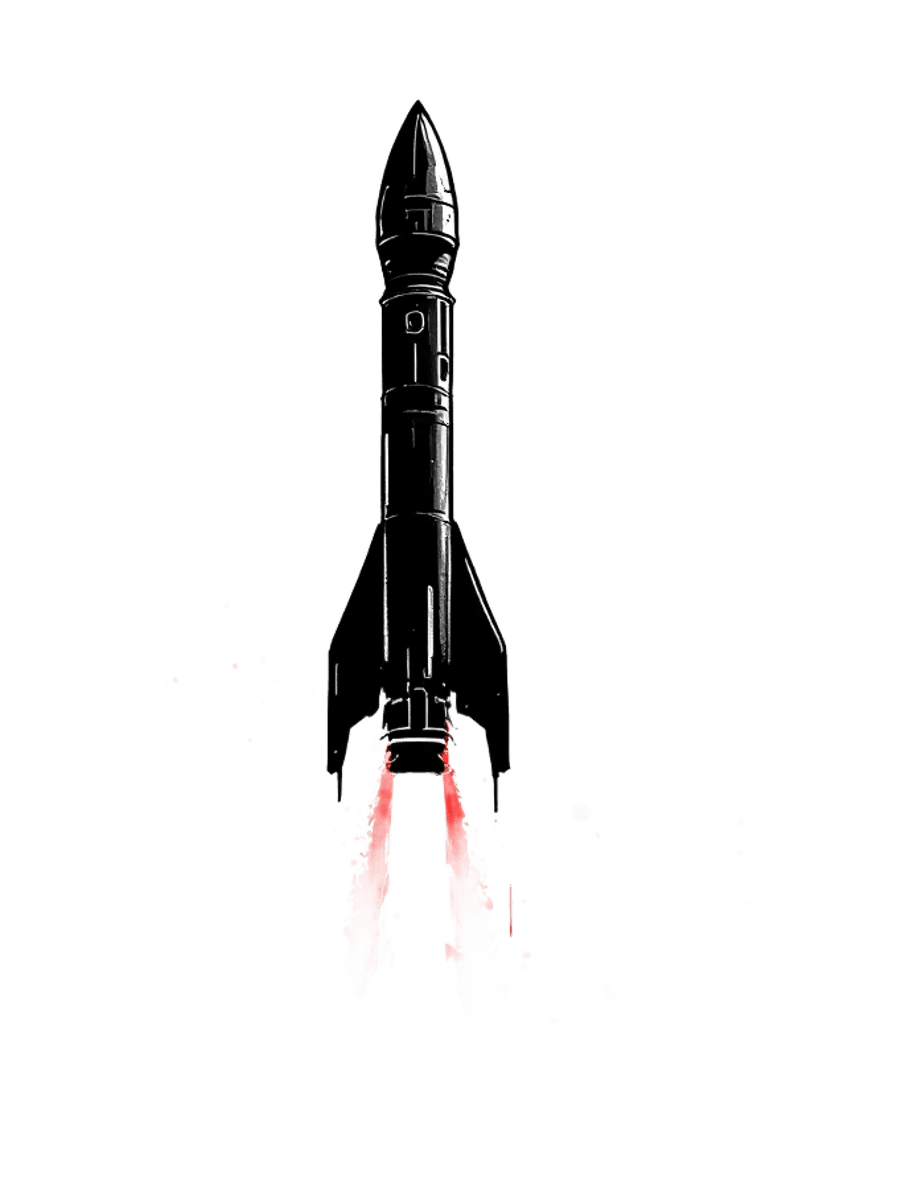 rocket launching from stock ticker